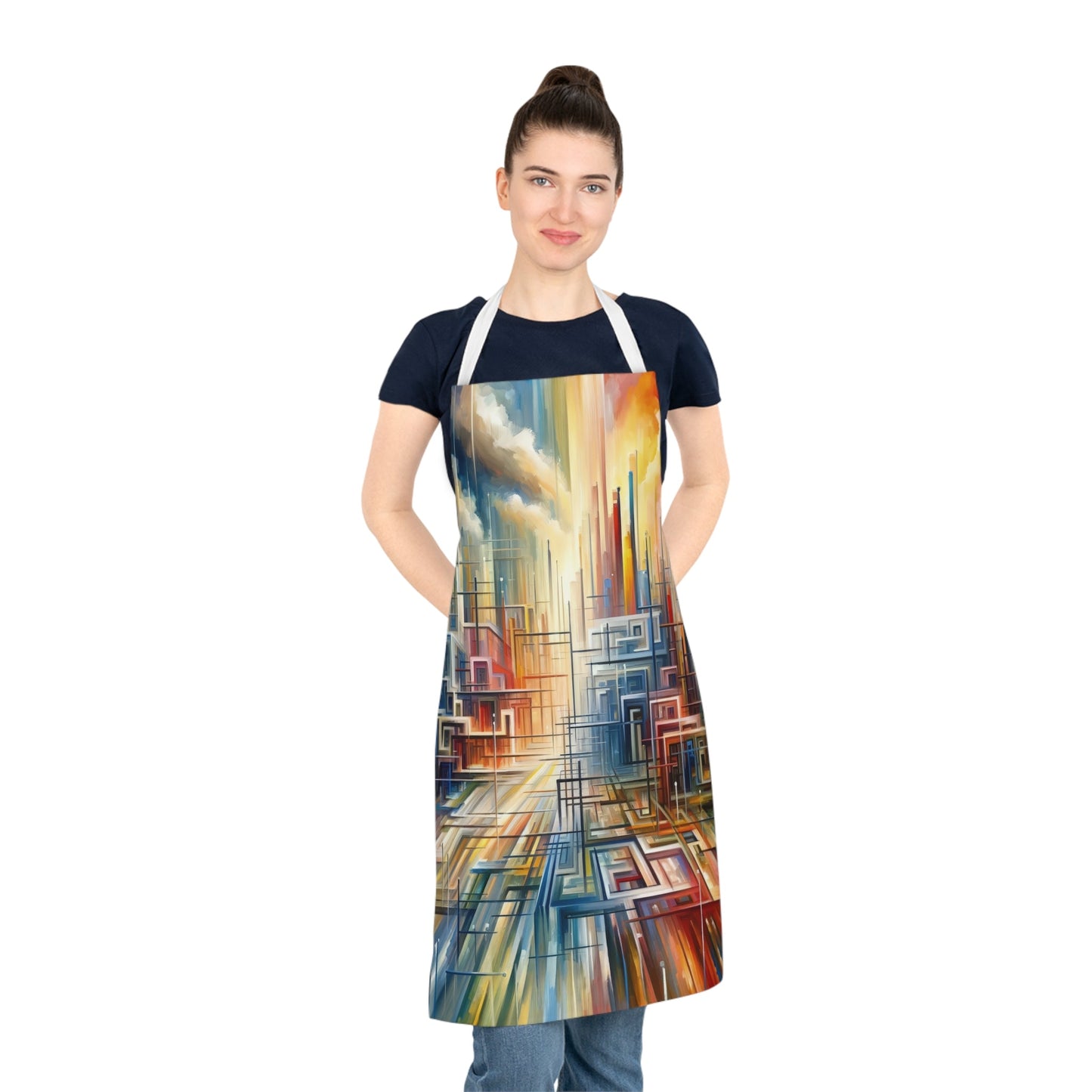 Urban Flow Interconnectedness Adult Apron (AOP) - ATUH.ART