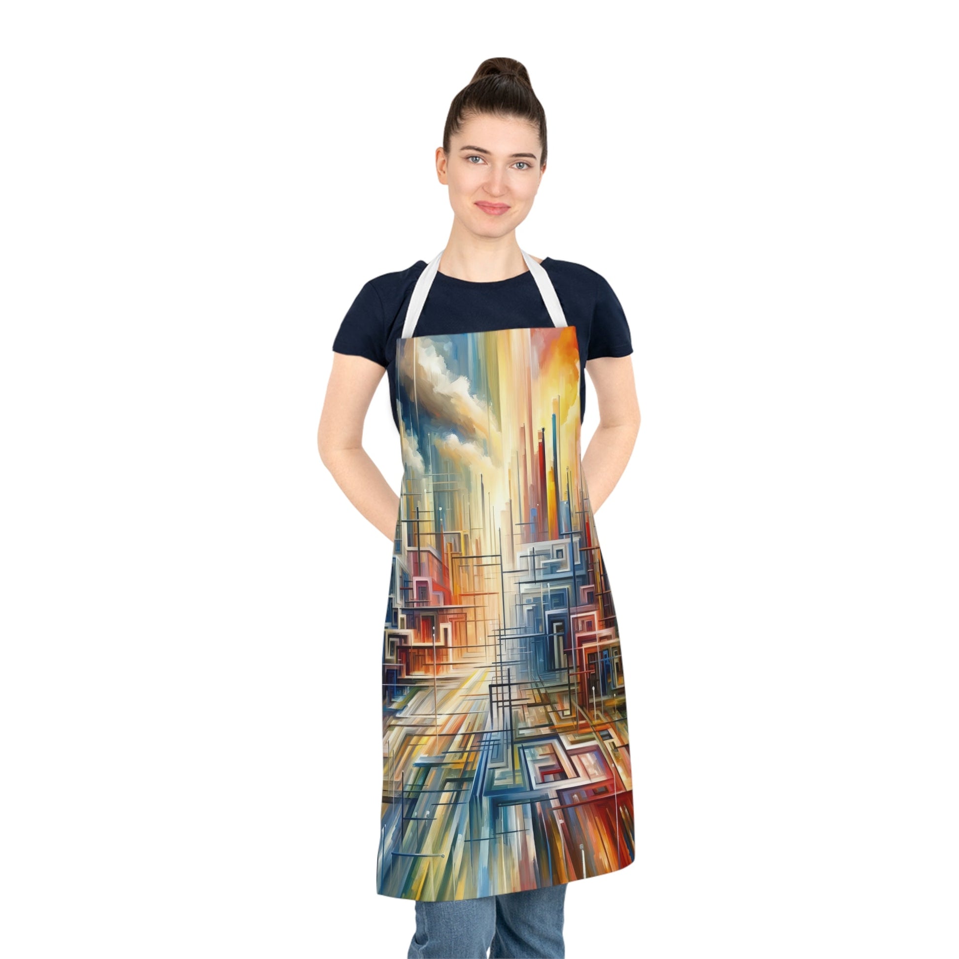 Urban Flow Interconnectedness Adult Apron (AOP) - ATUH.ART