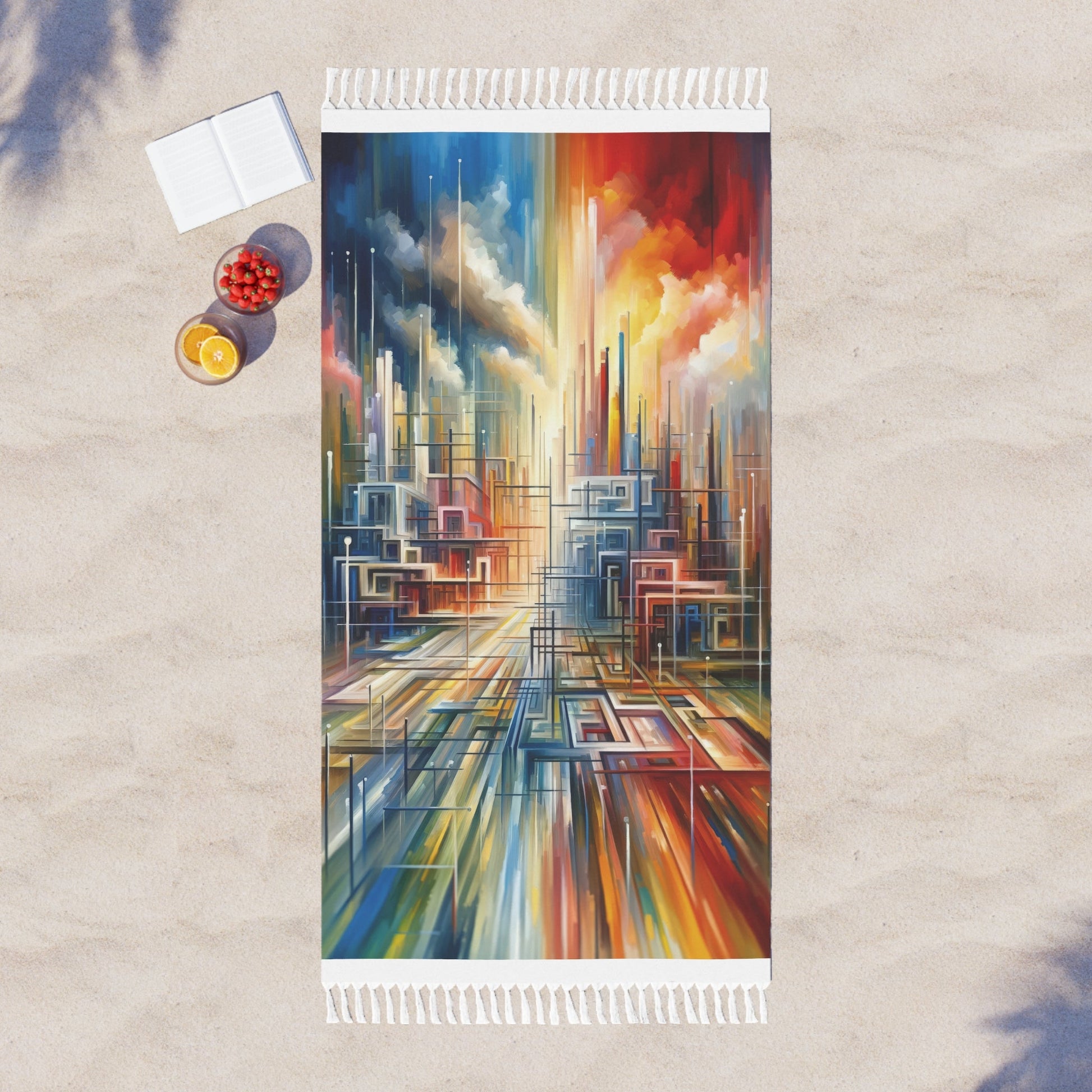 Urban Flow Interconnectedness Boho Beach Cloth - ATUH.ART