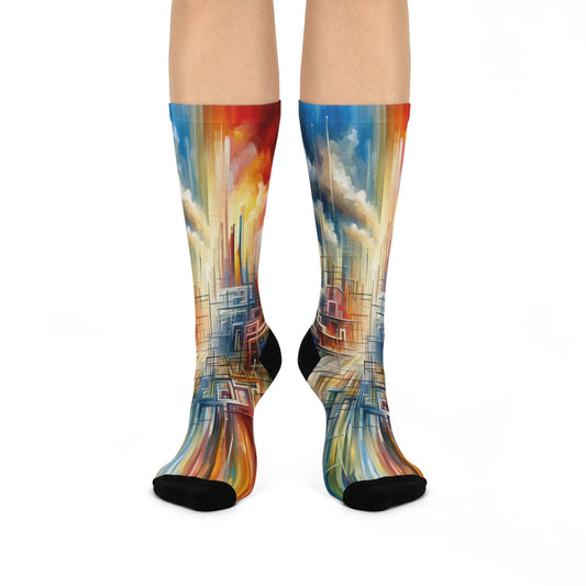 Urban Flow Interconnectedness Cushioned Crew Socks - ATUH.ART