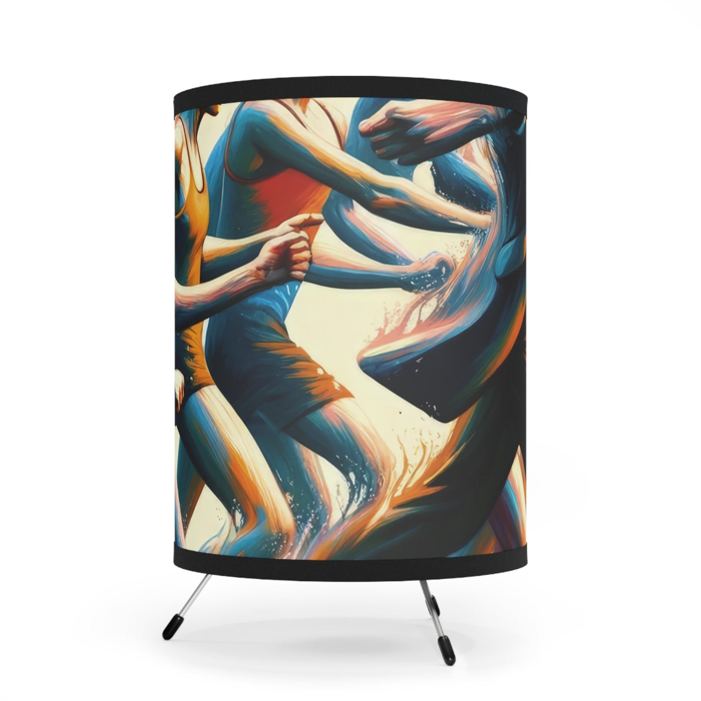 Urban Movement Disconnect Tripod Lamp with High-Res Printed Shade, US\CA plug - ATUH.ART