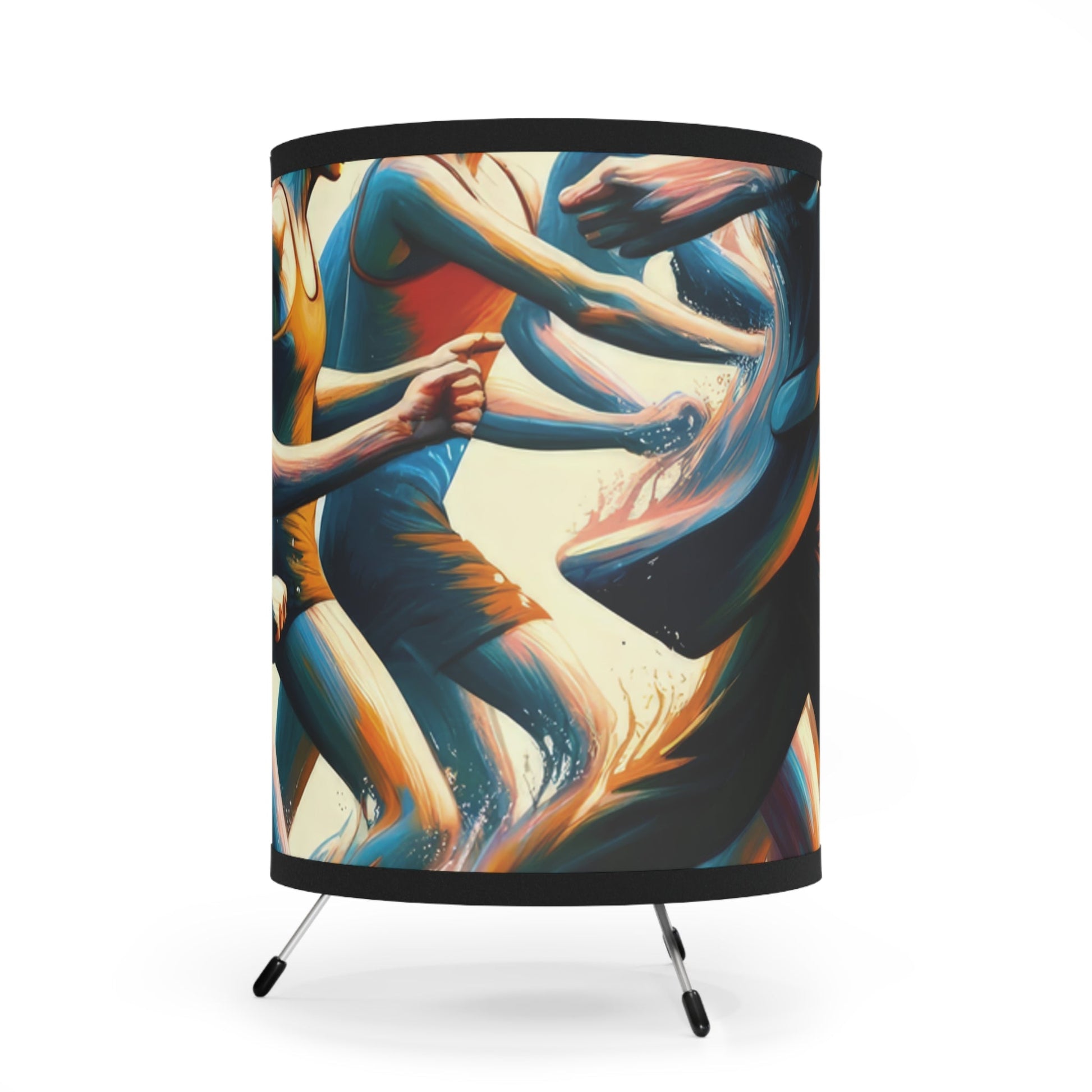 Urban Movement Disconnect Tripod Lamp with High-Res Printed Shade, US\CA plug - ATUH.ART