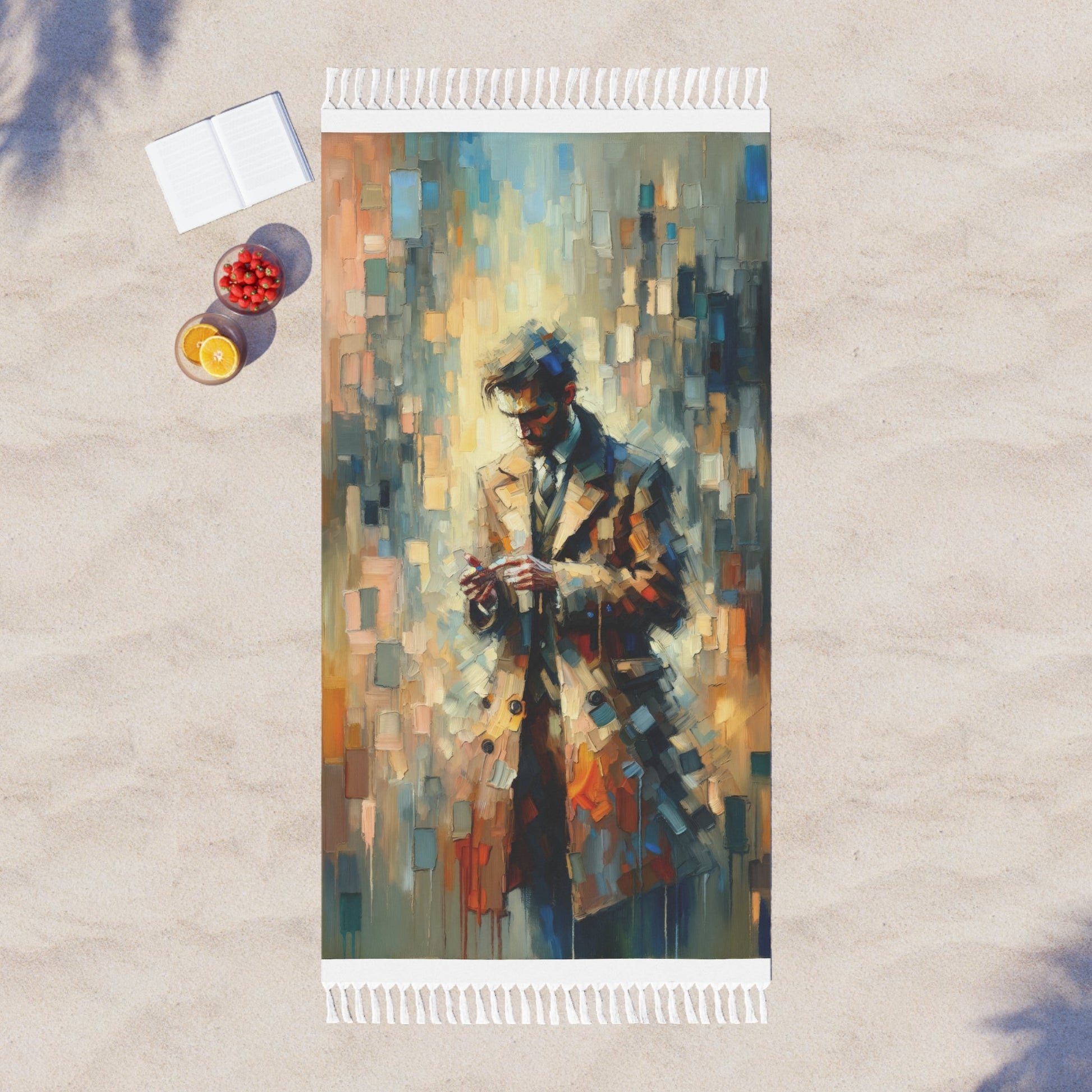 Urban Tachism Encounter Boho Beach Cloth - ATUH.ART