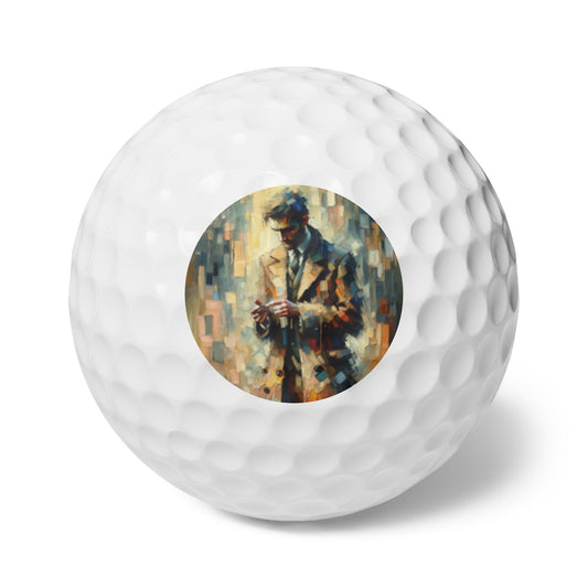 Urban Tachism Encounter Golf Balls, 6pcs - ATUH.ART