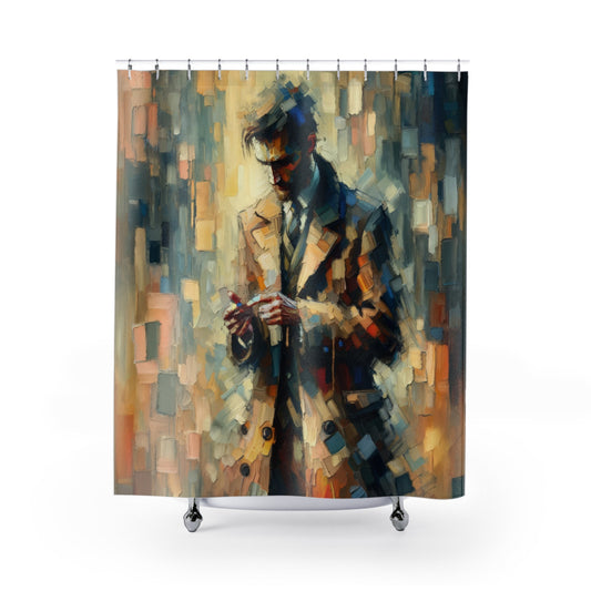 Urban Tachism Encounter Shower Curtains - ATUH.ART