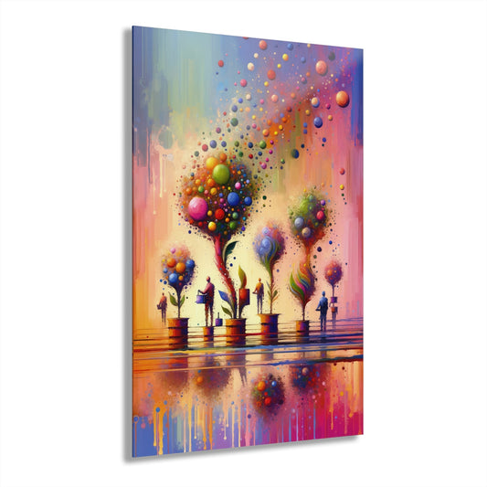 Vibrant Digital Arboriculture Acrylic Prints (French Cleat Hanging) - ATUH.ART