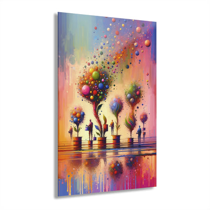 Vibrant Digital Arboriculture Acrylic Prints (French Cleat Hanging) - ATUH.ART