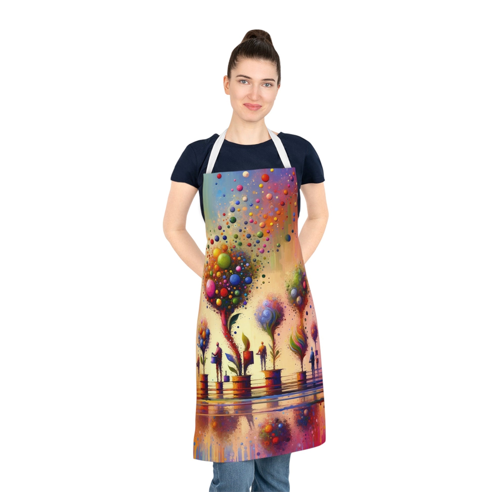 Vibrant Digital Arboriculture Adult Apron (AOP) - ATUH.ART