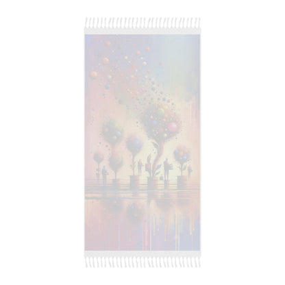 Vibrant Digital Arboriculture Boho Beach Cloth - ATUH.ART
