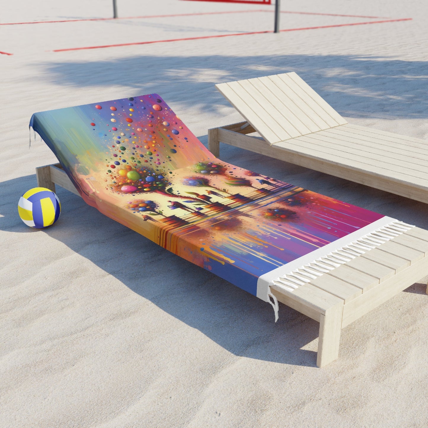 Vibrant Digital Arboriculture Boho Beach Cloth - ATUH.ART