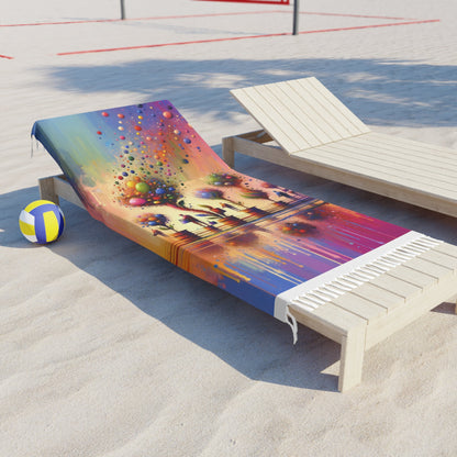 Vibrant Digital Arboriculture Boho Beach Cloth - ATUH.ART