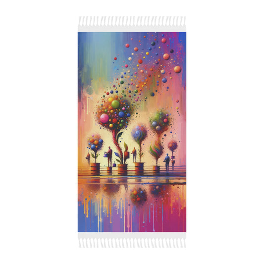 Vibrant Digital Arboriculture Boho Beach Cloth - ATUH.ART