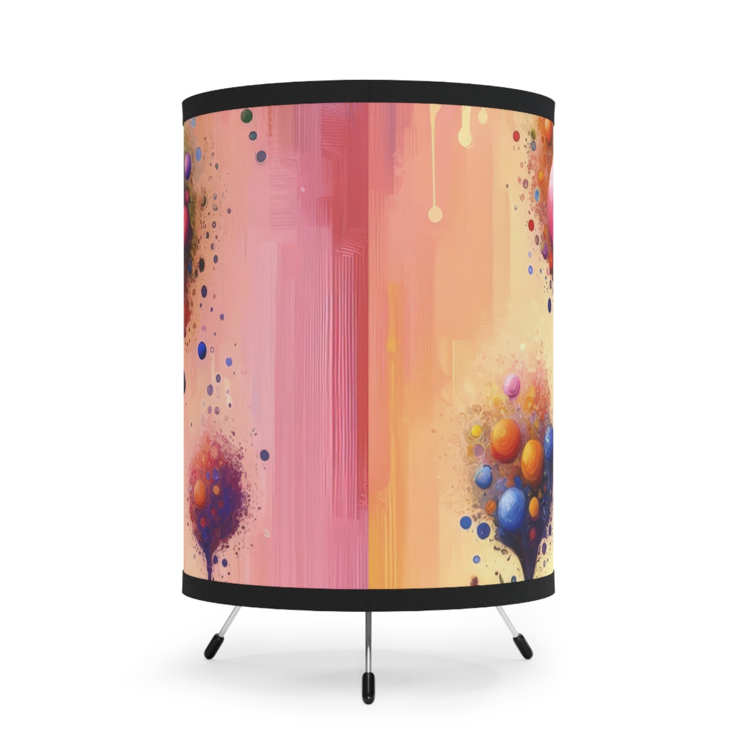 Vibrant Digital Arboriculture Tripod Lamp with High-Res Printed Shade, US\CA plug - ATUH.ART