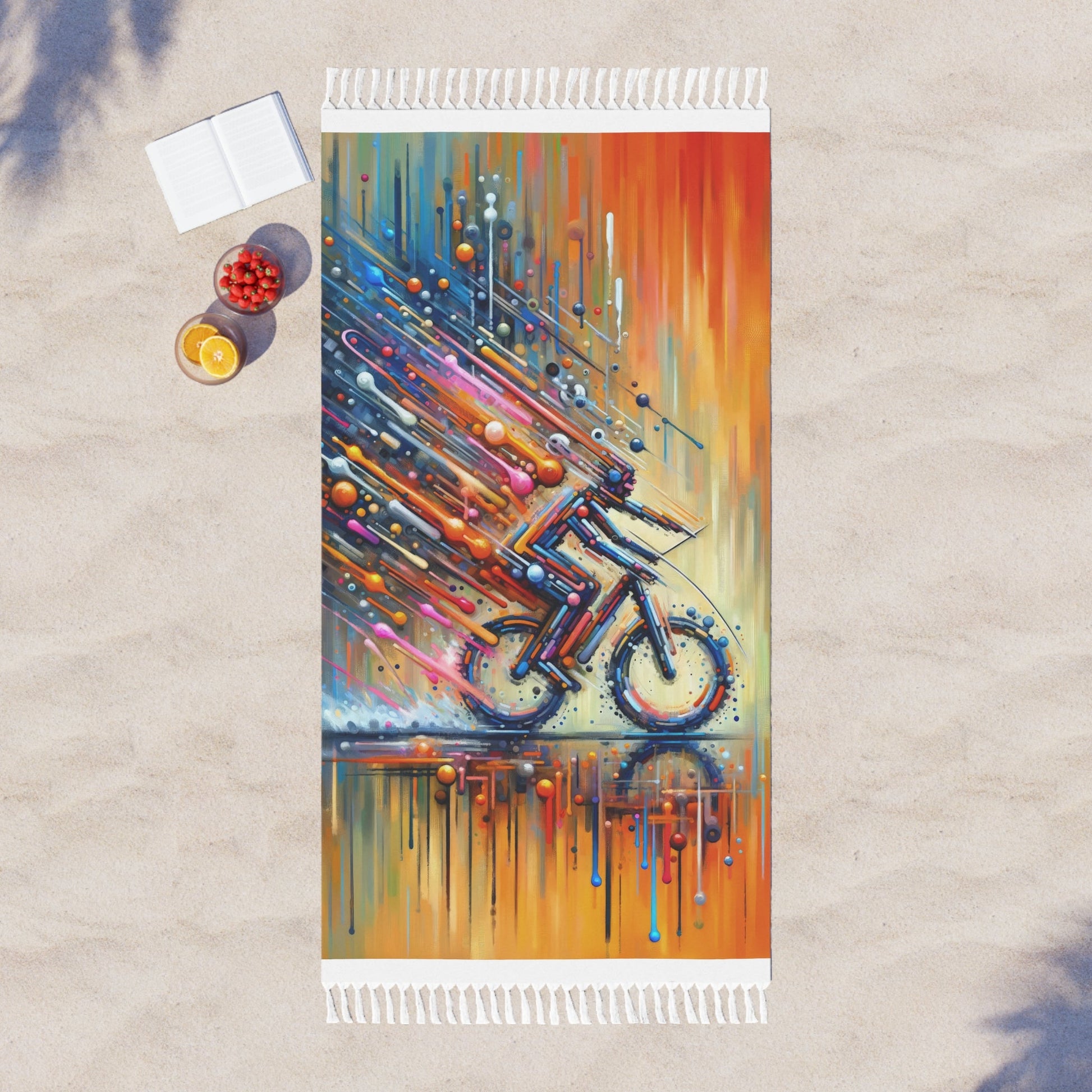 Vibrant Dynamic Sovereignty Boho Beach Cloth - ATUH.ART