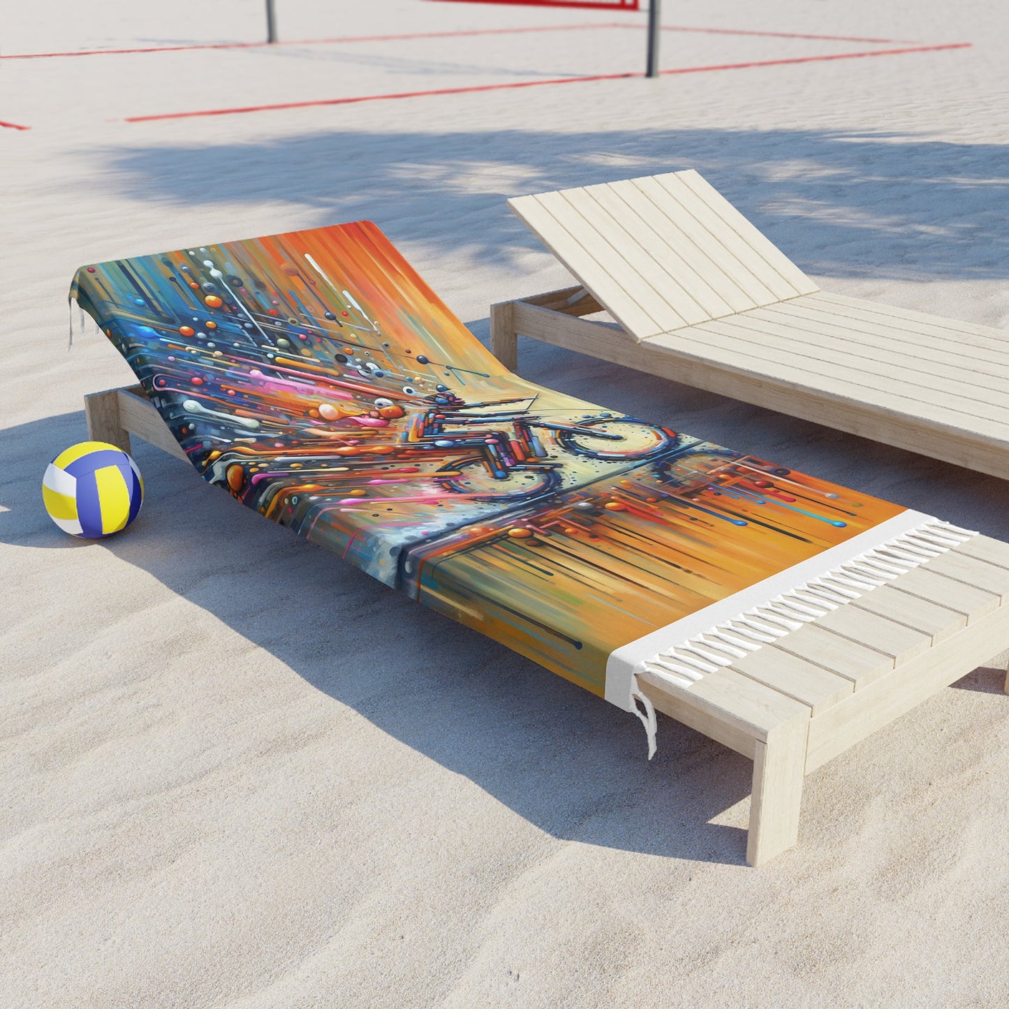 Vibrant Dynamic Sovereignty Boho Beach Cloth - ATUH.ART