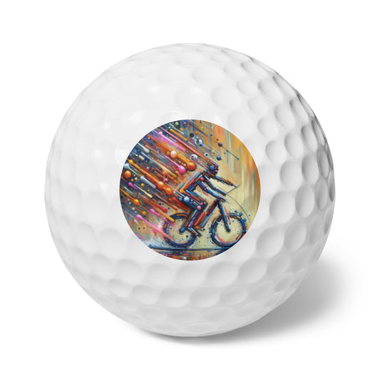 Vibrant Dynamic Sovereignty Golf Balls, 6pcs - ATUH.ART