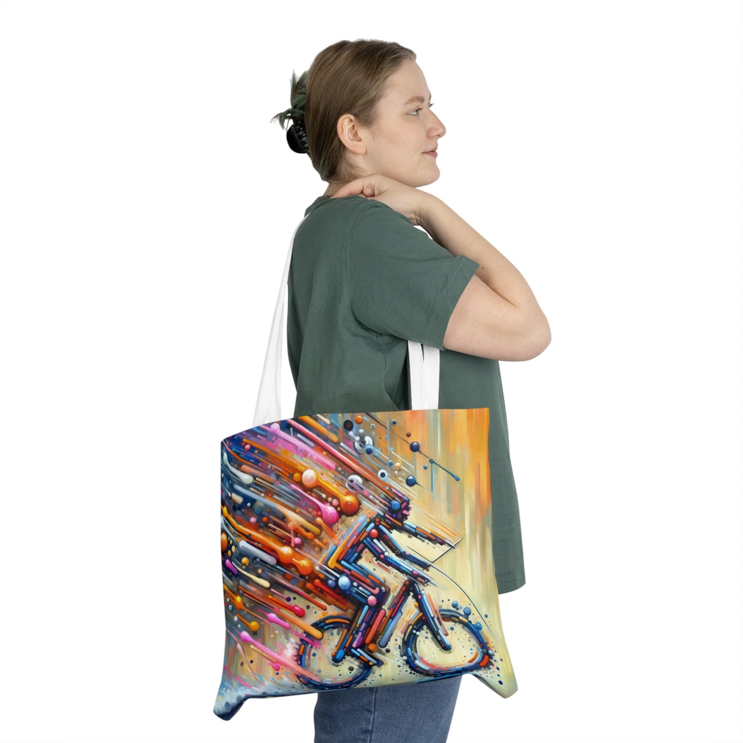 Vibrant Dynamic Sovereignty Shoulder Tote Bag (AOP) - ATUH.ART