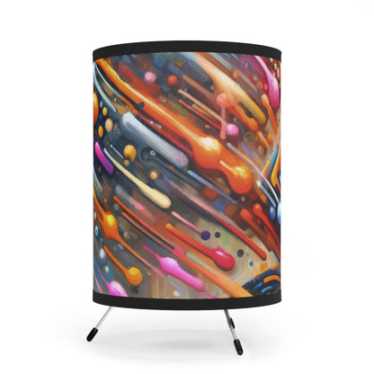 Vibrant Dynamic Sovereignty Tripod Lamp with High-Res Printed Shade, US\CA plug - ATUH.ART