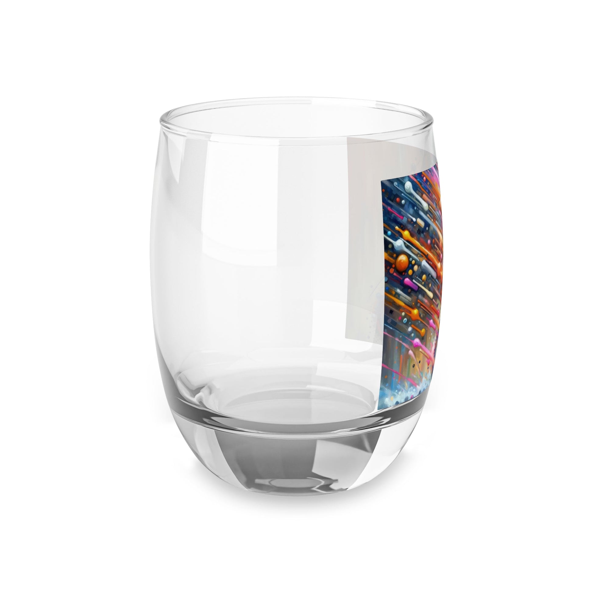 Vibrant Dynamic Sovereignty Whiskey Glass - ATUH.ART