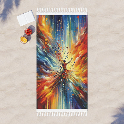 Vibrant Growth Symphony Boho Beach Cloth - ATUH.ART