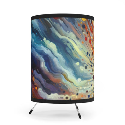 Vibrant Growth Symphony Tripod Lamp with High-Res Printed Shade, US\CA plug - ATUH.ART