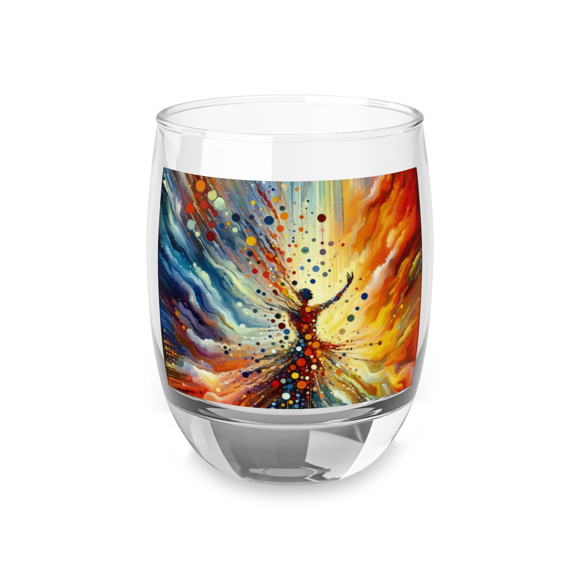 Vibrant Growth Symphony Whiskey Glass - ATUH.ART