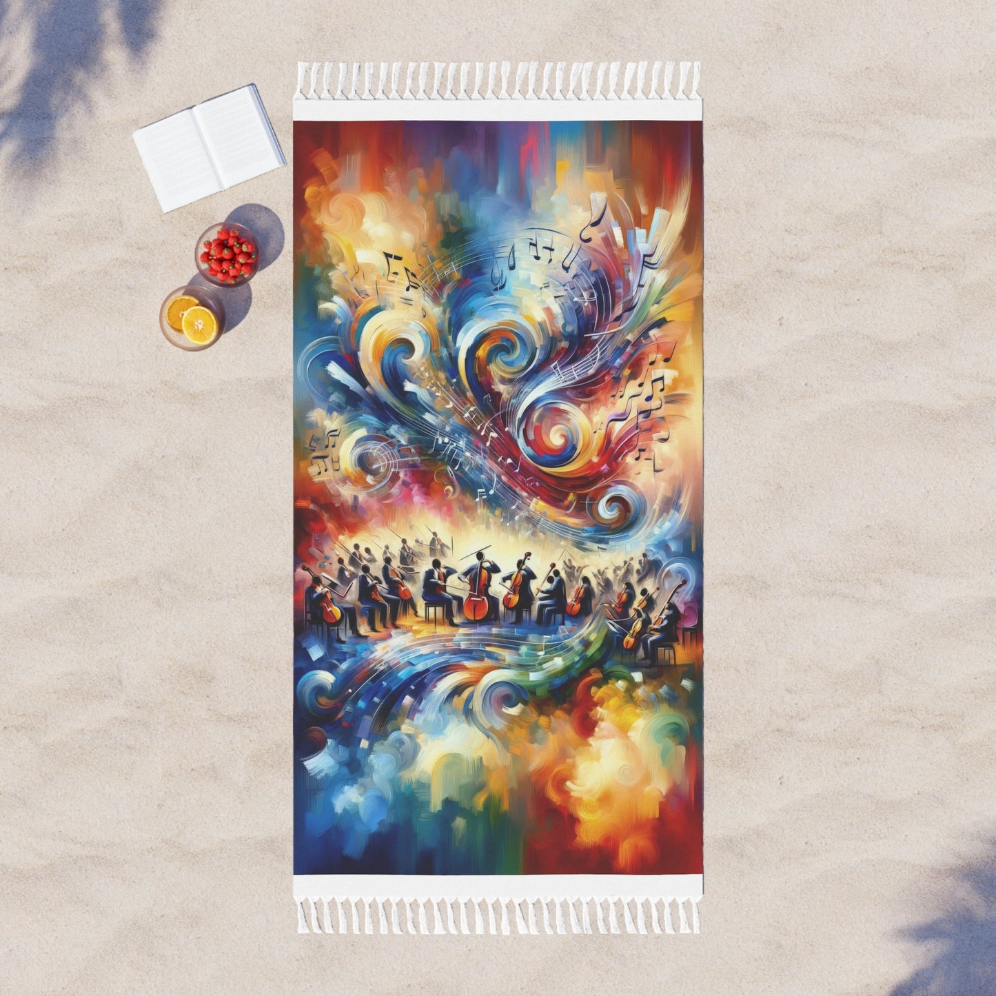 Vibrant Maestro Symphony Boho Beach Cloth - ATUH.ART