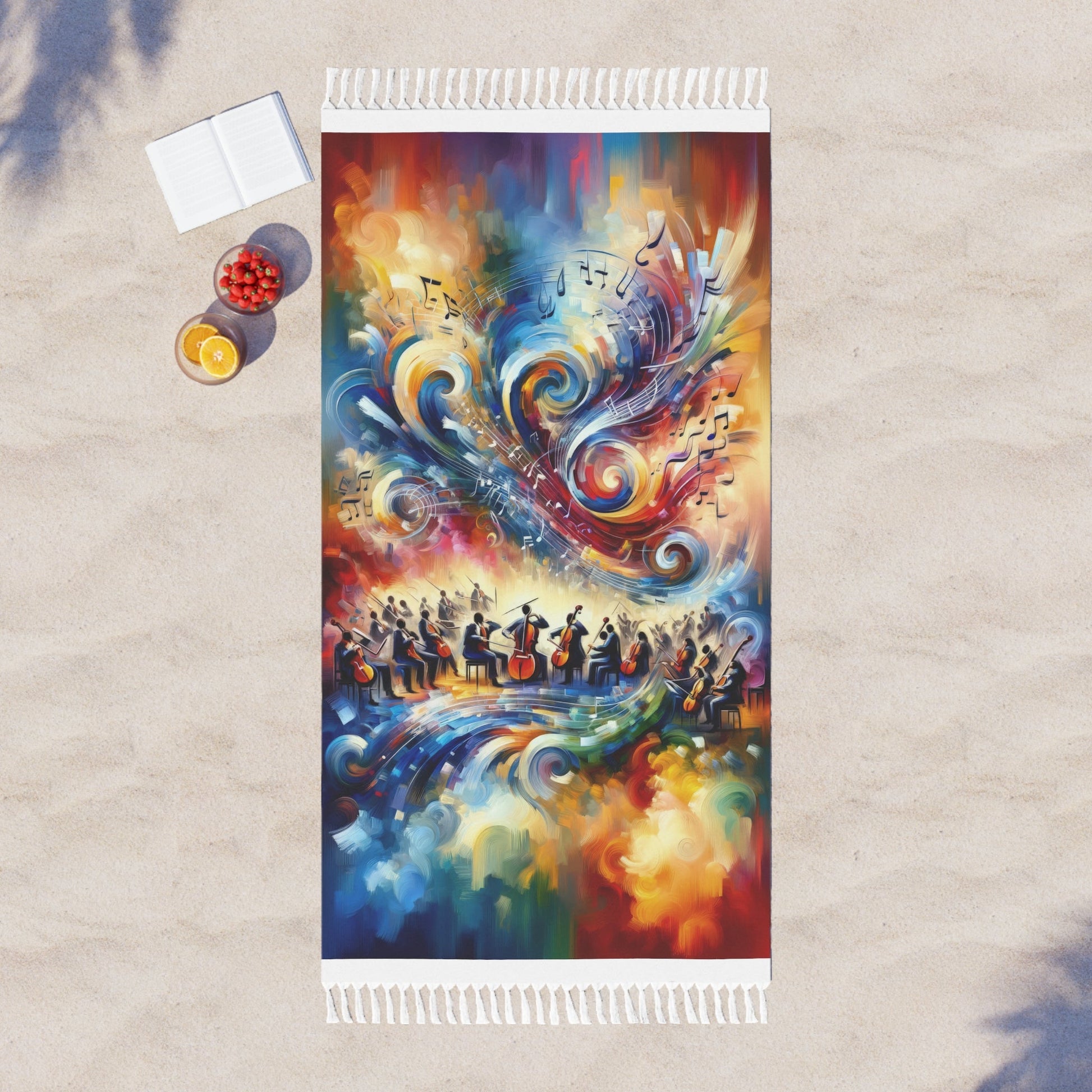 Vibrant Maestro Symphony Boho Beach Cloth - ATUH.ART