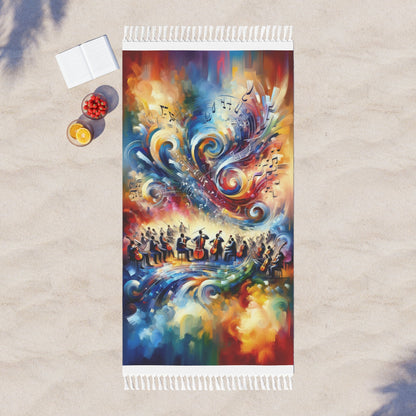 Vibrant Maestro Symphony Boho Beach Cloth - ATUH.ART