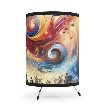 Vibrant Maestro Symphony Tripod Lamp with High-Res Printed Shade, US\CA plug - ATUH.ART