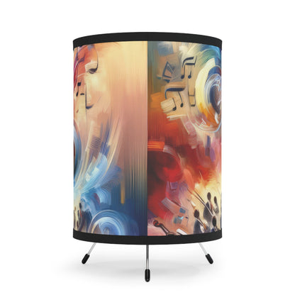Vibrant Maestro Symphony Tripod Lamp with High-Res Printed Shade, US\CA plug - ATUH.ART