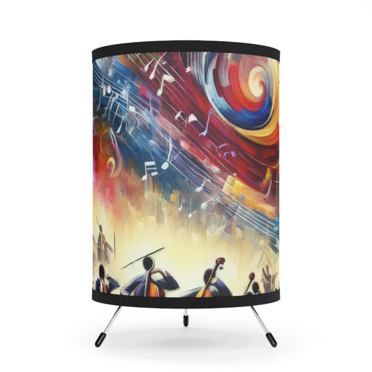 Vibrant Maestro Symphony Tripod Lamp with High-Res Printed Shade, US\CA plug - ATUH.ART