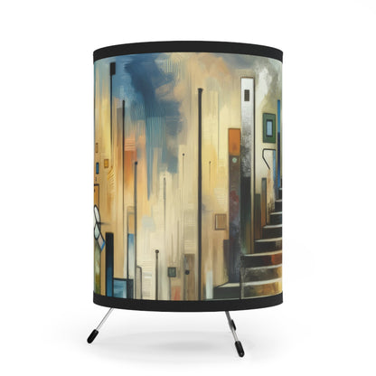 Visionary Evolutionary Progress Tripod Lamp with High-Res Printed Shade, US\CA plug - ATUH.ART
