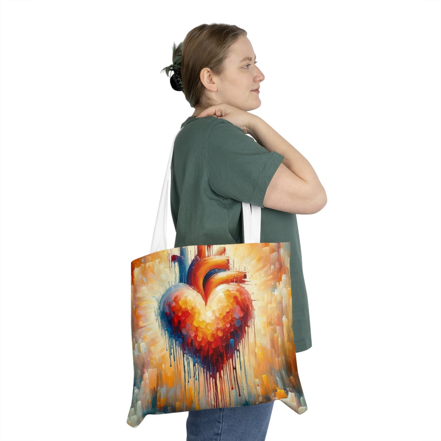 Vital Compassionate Beat Shoulder Tote Bag (AOP) - ATUH.ART