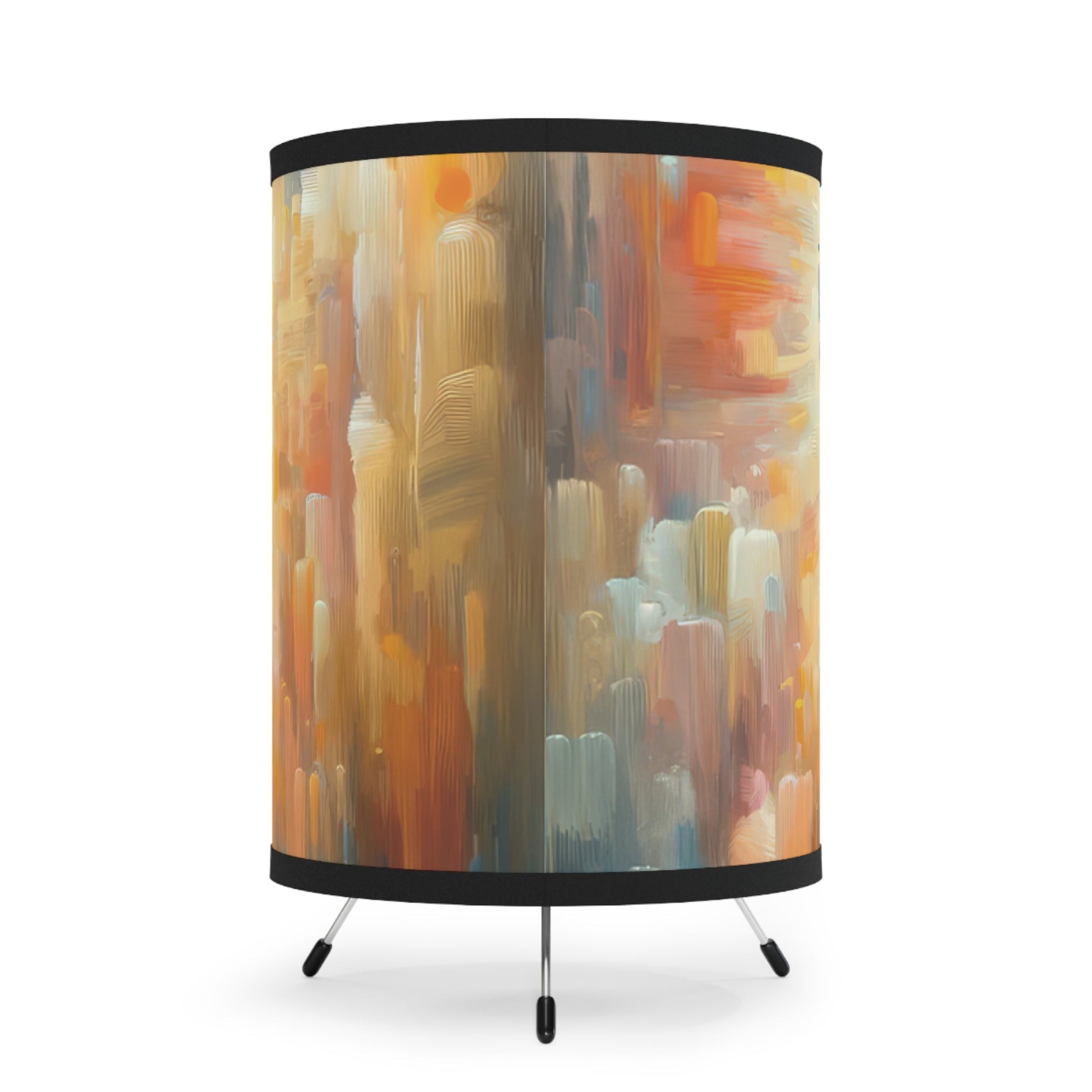 Vital Compassionate Beat Tripod Lamp with High-Res Printed Shade, US\CA plug - ATUH.ART