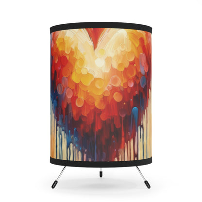 Vital Compassionate Beat Tripod Lamp with High-Res Printed Shade, US\CA plug - ATUH.ART