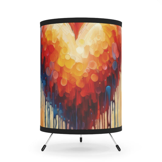 Vital Compassionate Beat Tripod Lamp with High-Res Printed Shade, US\CA plug - ATUH.ART
