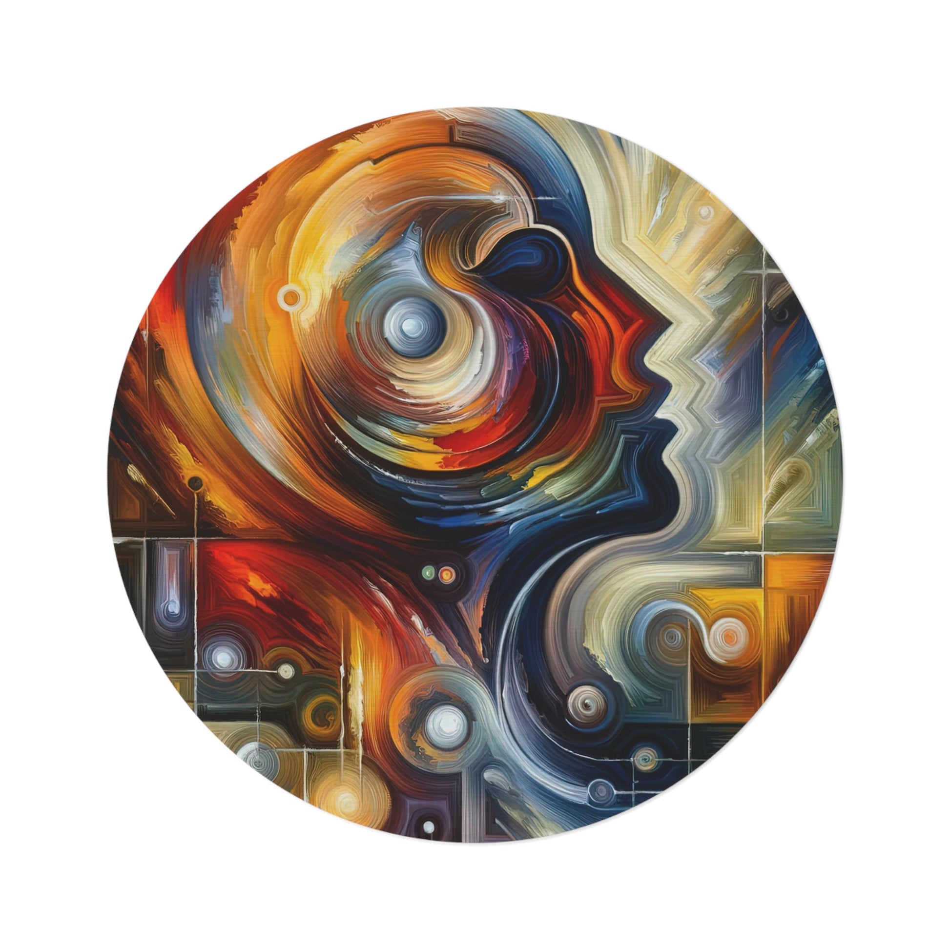 Vulnerability Emotional Exchange Round Rug - ATUH.ART