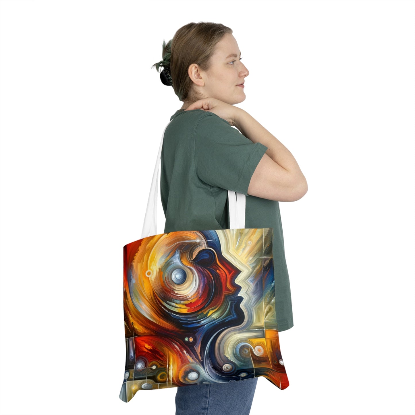 Vulnerability Emotional Exchange Shoulder Tote Bag (AOP) - ATUH.ART