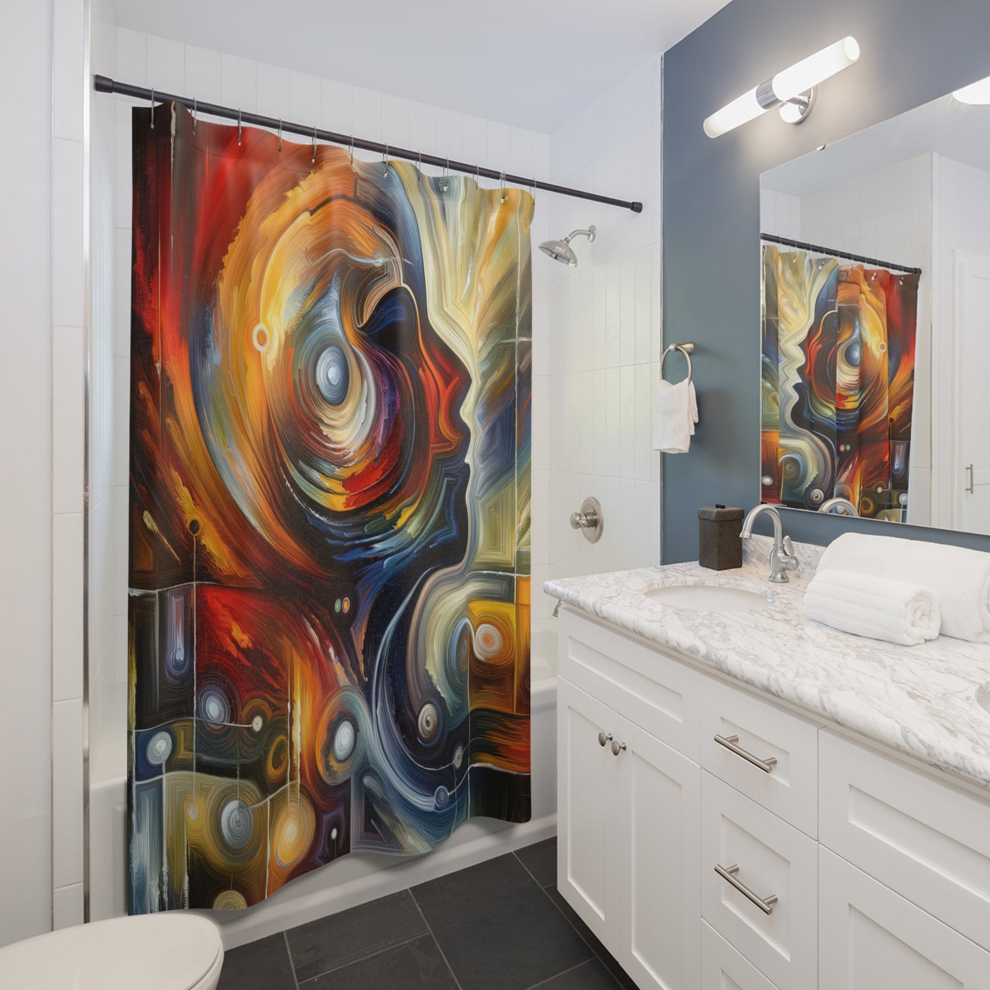 Vulnerability Emotional Exchange Shower Curtains - ATUH.ART