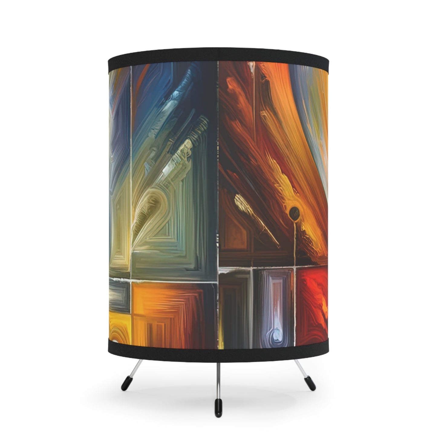 Vulnerability Emotional Exchange Tripod Lamp with High-Res Printed Shade, US\CA plug - ATUH.ART