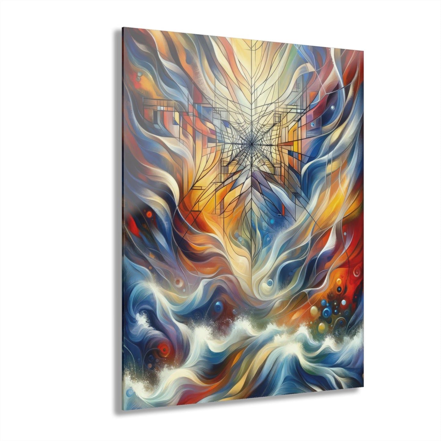 Weaving Renewal Web Acrylic Prints (French Cleat Hanging) - ATUH.ART