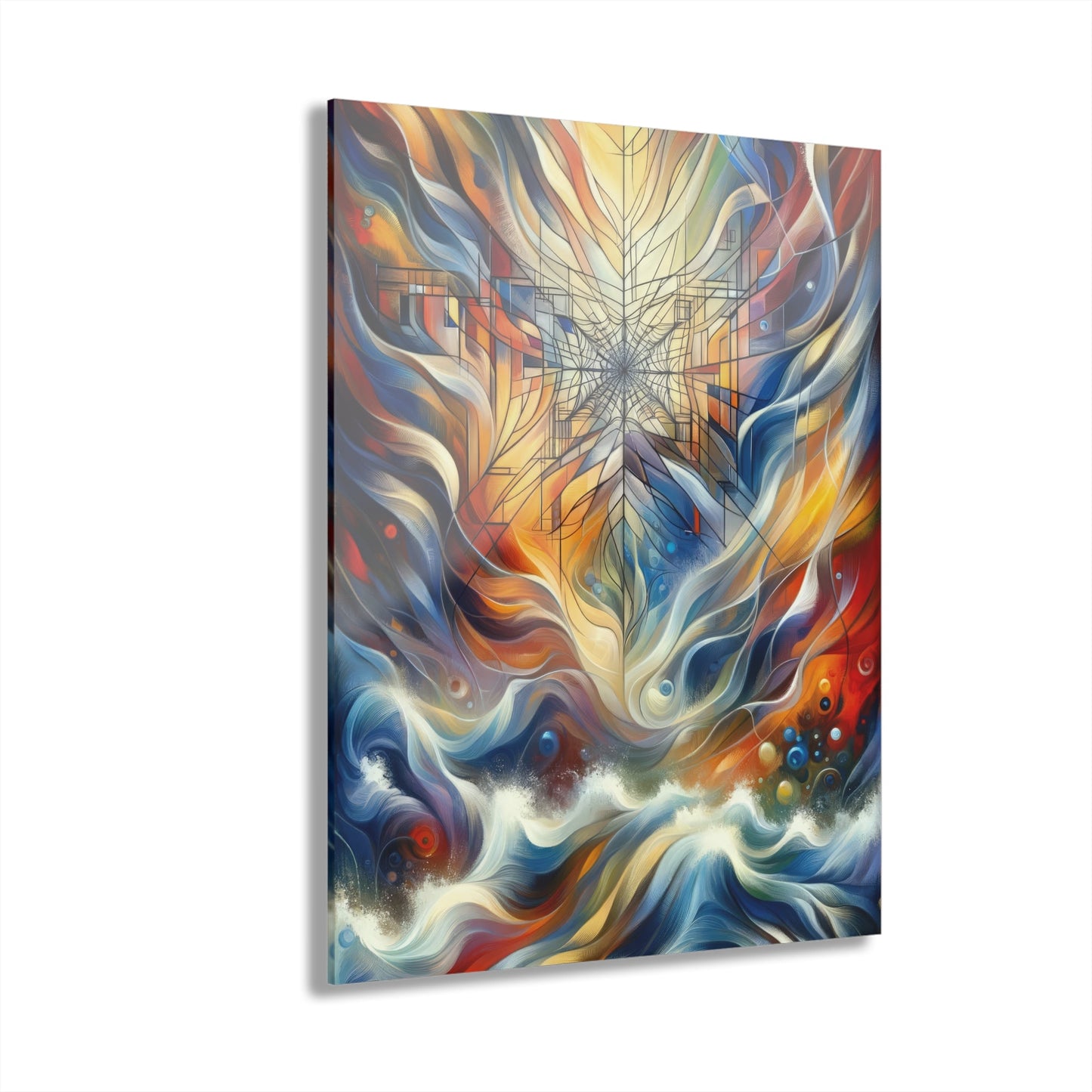 Weaving Renewal Web Acrylic Prints (French Cleat Hanging) - ATUH.ART