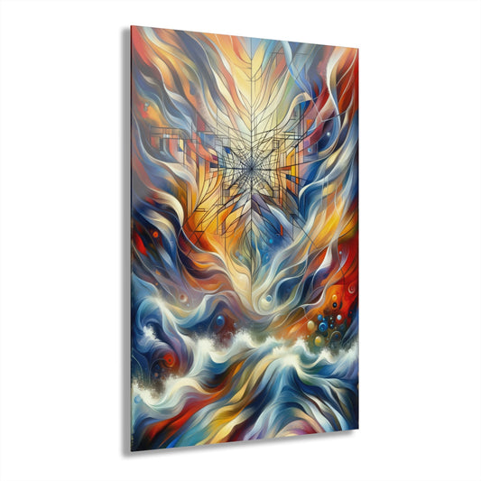 Weaving Renewal Web Acrylic Prints (French Cleat Hanging) - ATUH.ART