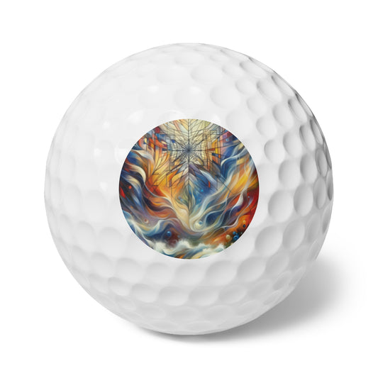 Weaving Renewal Web Golf Balls, 6pcs - ATUH.ART