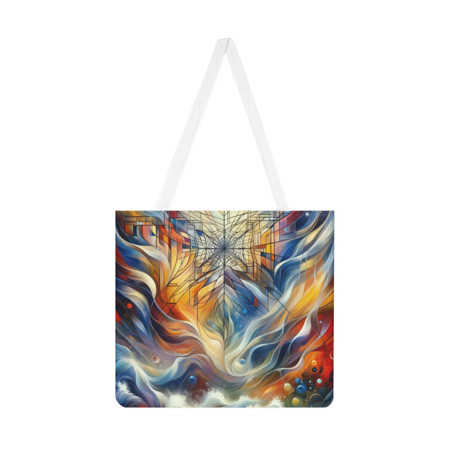 Weaving Renewal Web Shoulder Tote Bag (AOP) - ATUH.ART