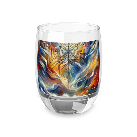 Weaving Renewal Web Whiskey Glass - ATUH.ART