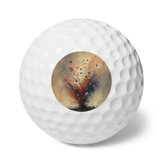 Whispering Thoughts Emergence Golf Balls, 6pcs - ATUH.ART