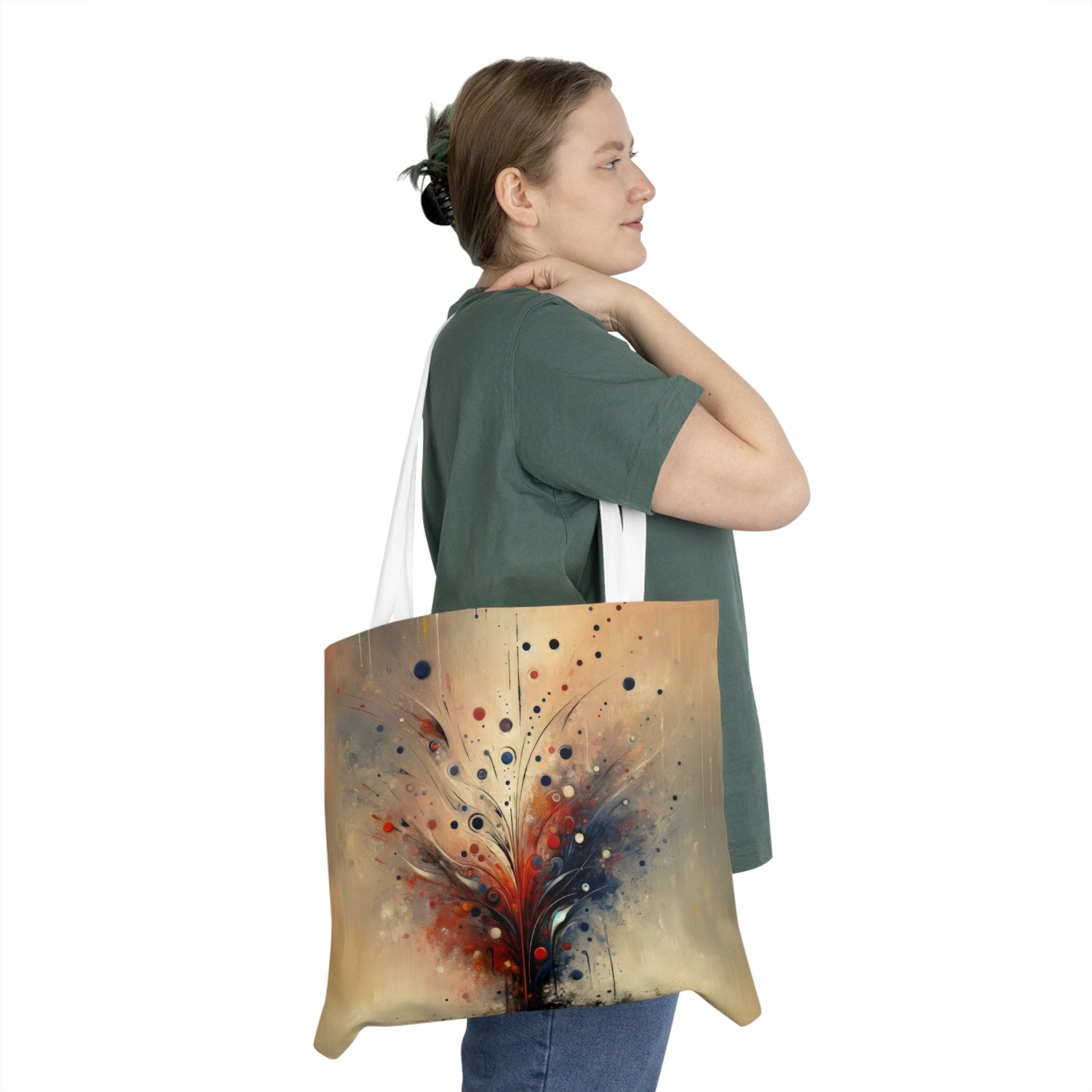 Whispering Thoughts Emergence Shoulder Tote Bag (AOP) - ATUH.ART