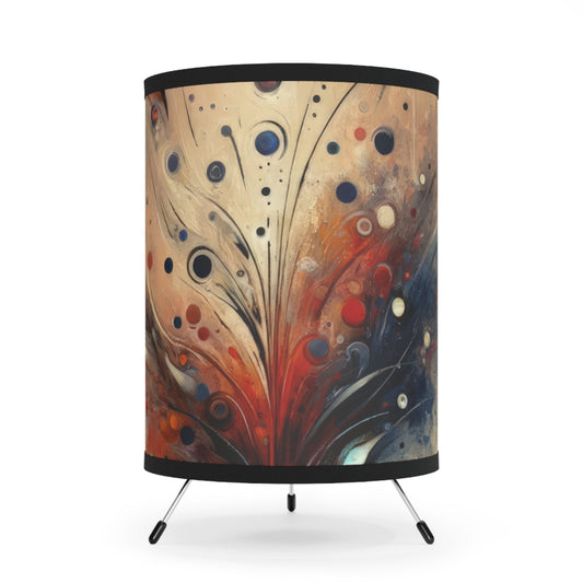 Whispering Thoughts Emergence Tripod Lamp with High-Res Printed Shade, US\CA plug - ATUH.ART